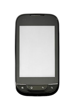 simsearch:400-08020715,k - Studio photo of new smart phone, isolated on white background. Stockbilder - Microstock & Abonnement, Bildnummer: 400-04408037