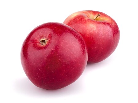 simsearch:400-05033339,k - Two red apples isolated on white background Stock Photo - Budget Royalty-Free & Subscription, Code: 400-04408145