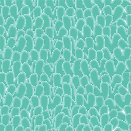 Green abstract seamless pattern with heart. Vector background. Stock Photo - Budget Royalty-Free & Subscription, Code: 400-04408366