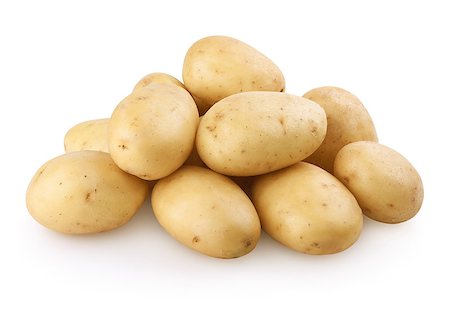 simsearch:400-04292292,k - Potatoes isolated on white background with clipping path Fotografie stock - Microstock e Abbonamento, Codice: 400-04409561