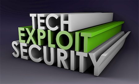 protect virus computer 3d - Security Exploit on a Tech Level Danger Stock Photo - Budget Royalty-Free & Subscription, Code: 400-04400140
