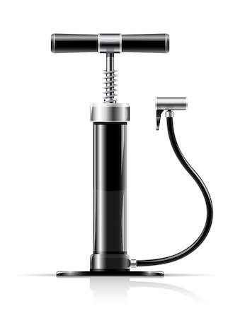 automobile air-pump vector illustration isolated on white background Foto de stock - Royalty-Free Super Valor e Assinatura, Número: 400-04400387