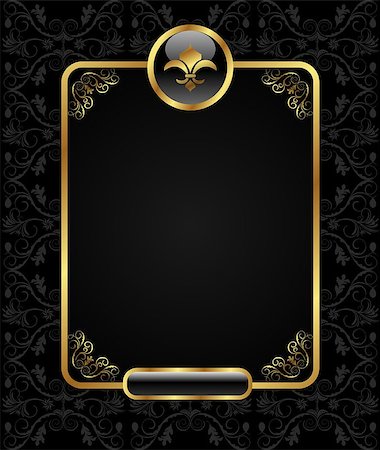 simsearch:400-05690619,k - Illustration royal background with golden frame - vector Stock Photo - Budget Royalty-Free & Subscription, Code: 400-04401211