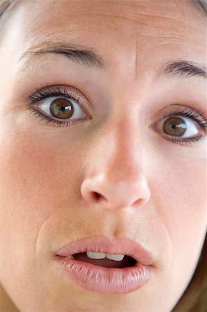 simsearch:400-04890006,k - Head shot of surprised woman Stock Photo - Budget Royalty-Free & Subscription, Code: 400-04401793