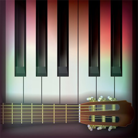 simsearch:400-04767338,k - abstract music background with guitar and piano Stockbilder - Microstock & Abonnement, Bildnummer: 400-04402744