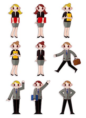 simsearch:400-04338306,k - cartoon office workers icon Stock Photo - Budget Royalty-Free & Subscription, Code: 400-04403033