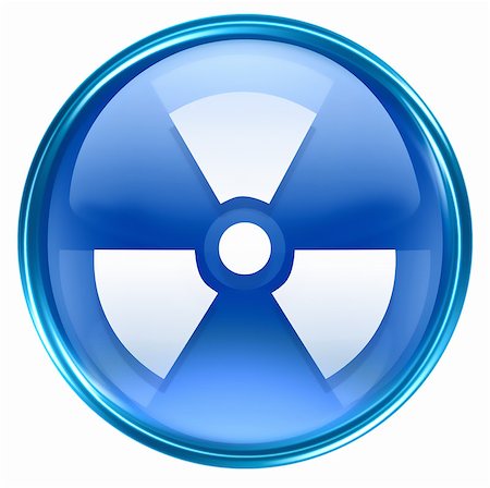 simsearch:400-05233482,k - Radioactive icon blue, isolated on white background. Fotografie stock - Microstock e Abbonamento, Codice: 400-04414038