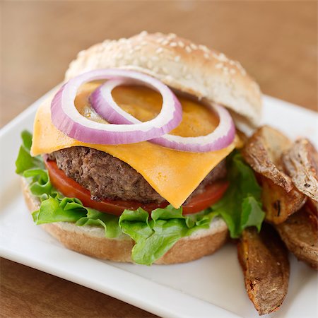 burger Stock Photo - Budget Royalty-Free & Subscription, Code: 400-04414136