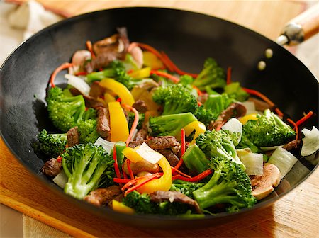 stir fry asian - wok stir fry Stock Photo - Budget Royalty-Free & Subscription, Code: 400-04414156