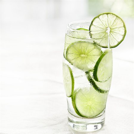lime drink with ice and copyspace Stock Photo - Budget Royalty-Free & Subscription, Code: 400-04414178
