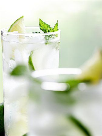 two mojitos closeup Stock Photo - Budget Royalty-Free & Subscription, Code: 400-04414294