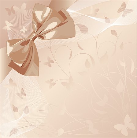 simsearch:400-05736913,k - Wedding romantic design with bow Fotografie stock - Microstock e Abbonamento, Codice: 400-04415439