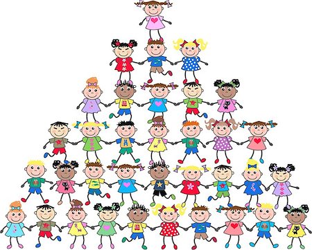 simsearch:400-05364042,k - mixed ethnic children Stock Photo - Budget Royalty-Free & Subscription, Code: 400-04415475