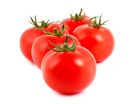 simsearch:400-04902993,k - Red ripe tomatoes isolated on white background Stockbilder - Microstock & Abonnement, Bildnummer: 400-04415873