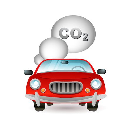 smoke dust - car pollution icon Stock Photo - Budget Royalty-Free & Subscription, Code: 400-04416591