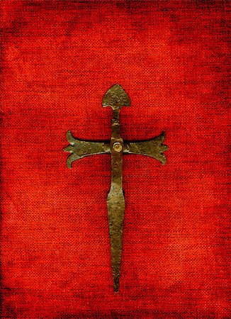 simsearch:400-06087640,k - Old cross on a red background. Stock Photo - Budget Royalty-Free & Subscription, Code: 400-04417992