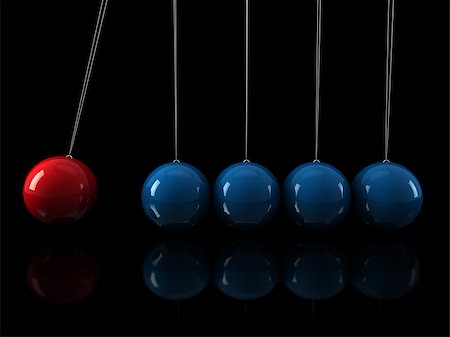 simsearch:400-04562042,k - 3d, red, blue, pendulum, chrome, network, black Stock Photo - Budget Royalty-Free & Subscription, Code: 400-04418107