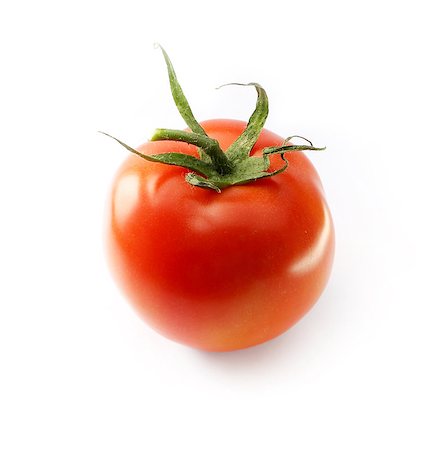 simsearch:400-06954534,k - fresh tomato with green leaves on white Stock Photo - Budget Royalty-Free & Subscription, Code: 400-04418652