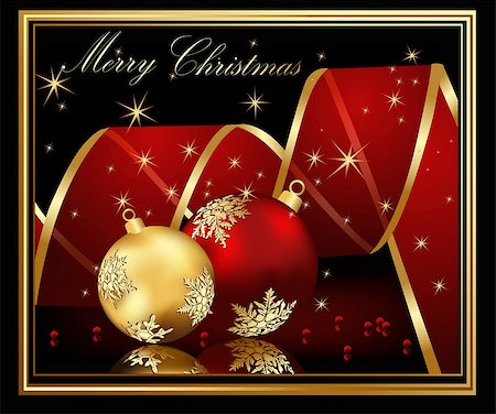 red gradient - Merry Christmas  background gold and red Stock Photo - Budget Royalty-Free & Subscription, Code: 400-04418906