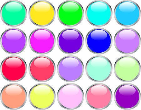 paunovic (artist) - buttons collection - vector Stockbilder - Microstock & Abonnement, Bildnummer: 400-04419152