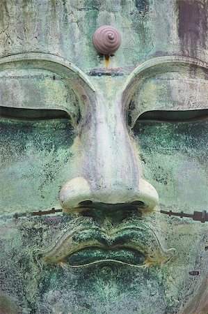 daibutsu - Close up of the bronze Buddha in Kamakura Photographie de stock - Aubaine LD & Abonnement, Code: 400-04419239