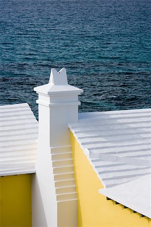 Bermudian roofs against a dark sea Stock Photo - Budget Royalty-Free & Subscription, Code: 400-04419244
