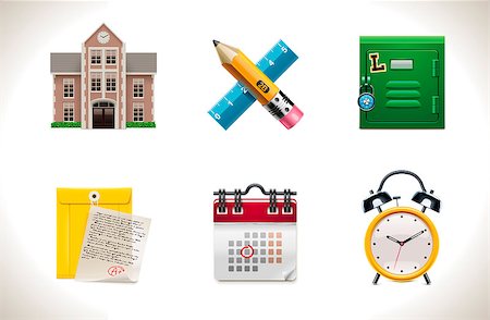 simsearch:400-04145625,k - Set of the school and education related icons Stock Photo - Budget Royalty-Free & Subscription, Code: 400-04419324