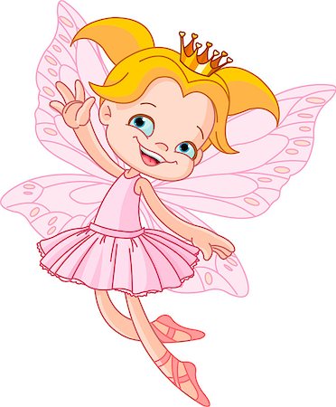 simsearch:400-04349966,k - Cute fairy ballerina flying Stockbilder - Microstock & Abonnement, Bildnummer: 400-04419496