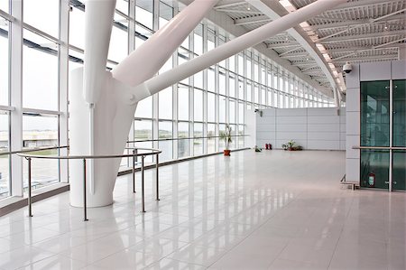 empty airport - New euro60 million (US$84 million) second terminal at the capital's main airport Stock Photo - Budget Royalty-Free & Subscription, Code: 400-04419853