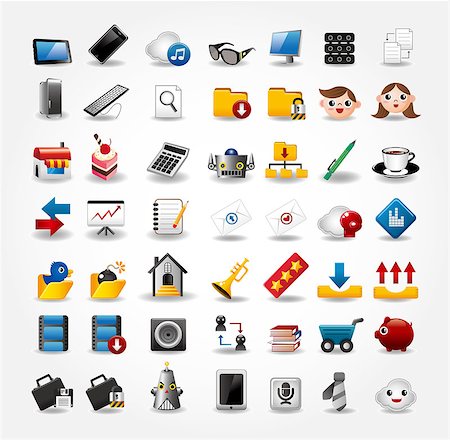 Internet & Website icons,Web Icons, icons Set Stock Photo - Budget Royalty-Free & Subscription, Code: 400-04410693