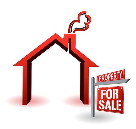 simsearch:628-05818023,k - Model House and Home For Sale Real Estate Sign In Front on White Foto de stock - Super Valor sin royalties y Suscripción, Código: 400-04411613