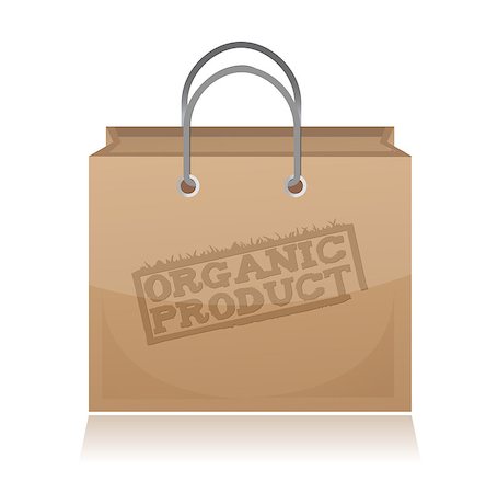 simsearch:400-04306902,k - organic product brown paper bag illustration Photographie de stock - Aubaine LD & Abonnement, Code: 400-04411805