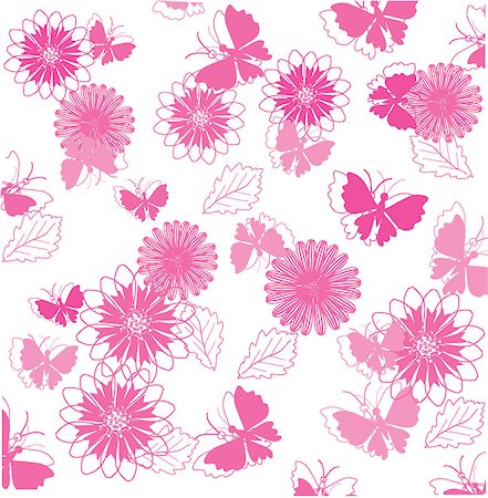 simsearch:400-06412891,k - vector illustration of floral background Photographie de stock - Aubaine LD & Abonnement, Code: 400-04411868