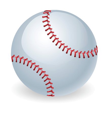 simsearch:400-04673387,k - An illustration of a shiny baseball ball Photographie de stock - Aubaine LD & Abonnement, Code: 400-04412823