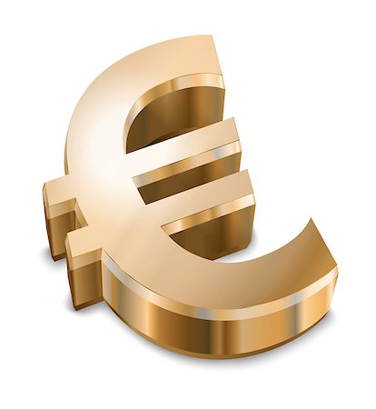simsearch:400-05388227,k - An image of a golden Euro sign Fotografie stock - Microstock e Abbonamento, Codice: 400-04412898