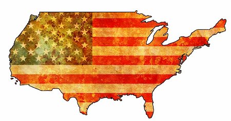 simsearch:400-04893406,k - some very old grunge map with flag of usa Stock Photo - Budget Royalty-Free & Subscription, Code: 400-04424190