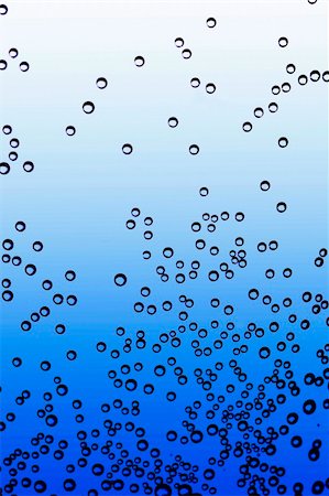 Close up shot of blue water bubbles. Stock Photo - Budget Royalty-Free & Subscription, Code: 400-04425608