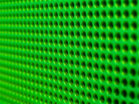 radiator grille - Futuristic green hole grid making an abstract pattern. Foto de stock - Super Valor sin royalties y Suscripción, Código: 400-04426706