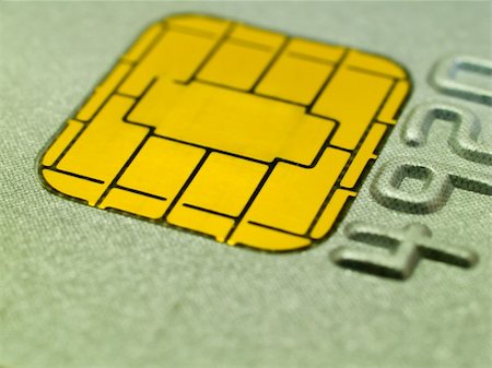 Close-up of a chip on a credit card. Shallow DOF. Stockbilder - Microstock & Abonnement, Bildnummer: 400-04426712