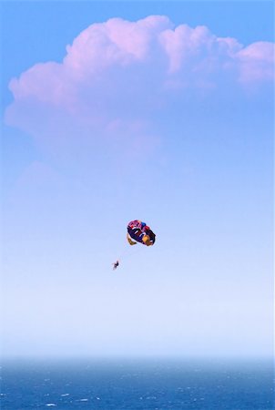 parachute, beach - Couple in air, paraglider Stock Photo - Budget Royalty-Free & Subscription, Code: 400-04426751