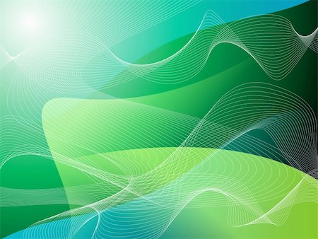 A abstract background with green and blue waves Stock Photo - Budget Royalty-Free & Subscription, Code: 400-04427040