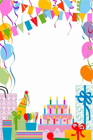 simsearch:614-03697319,k - Decoration for children birthday party Stockbilder - Microstock & Abonnement, Bildnummer: 400-04427041