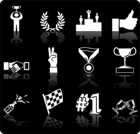 simsearch:400-03913360,k - A conceptual icon set relating to victory and success. Photographie de stock - Aubaine LD & Abonnement, Code: 400-04427096