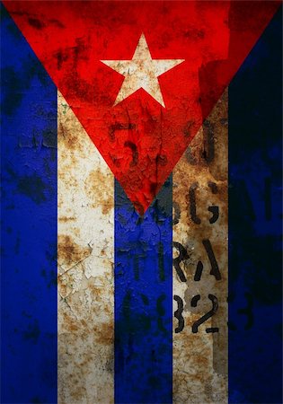 Photo of old and distressed cuban flag Photographie de stock - Aubaine LD & Abonnement, Code: 400-04427188