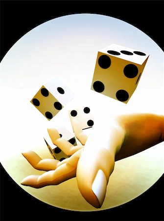 simsearch:700-00544151,k - A image of a set of dice that have been thrown, it would be suitable for images based on betting Stock Photo - Budget Royalty-Free & Subscription, Code: 400-04428953
