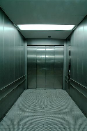 steel shiny elevator, used for heavy loads, Stock Photo - Budget Royalty-Free & Subscription, Code: 400-04429115