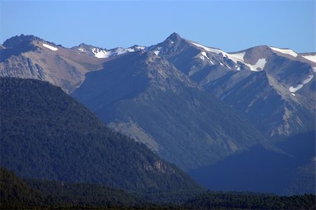 Panoramic View on Bariloche and the Lake - Patagonia Stockbilder - Microstock & Abonnement, Bildnummer: 400-04429527