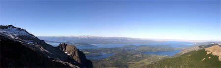 simsearch:400-03911122,k - Panoramic View on Bariloche and the Lake - Patagonia Foto de stock - Royalty-Free Super Valor e Assinatura, Número: 400-04429537