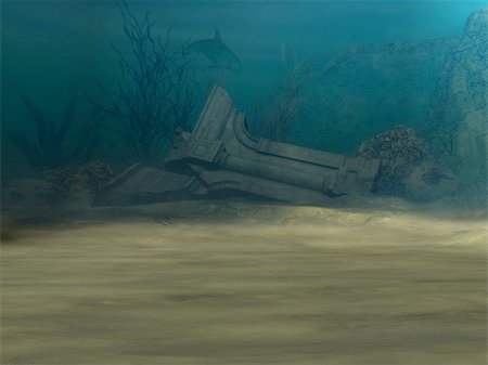 exotic underwater - 3D Render Stock Photo - Budget Royalty-Free & Subscription, Code: 400-04429715