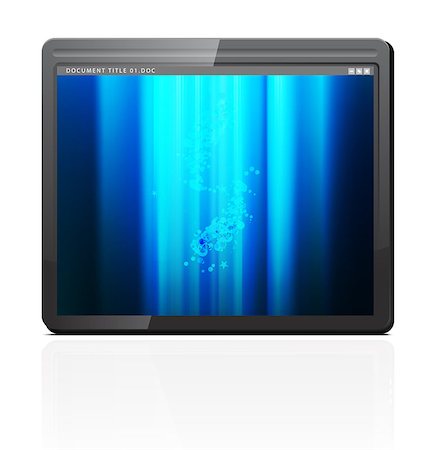 simsearch:400-04309017,k - Touchpad or Tablet PC vector illustration on white Photographie de stock - Aubaine LD & Abonnement, Code: 400-04420299